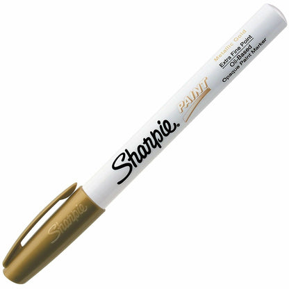 Sharpie Extra Fine Oil-Based Paint Markers, Gold Ink, Oil Based (SAN35532)