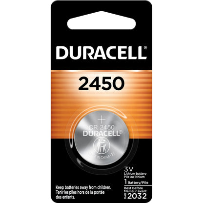 Duracell DL2450BPK Coin Cell General Purpose Battery, 3 V DC (DURDL2450BPKEA)