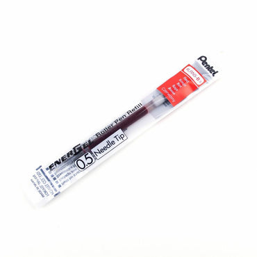 Pentel Refill for Pentel EnerGel Retractable Liquid Gel Pens, Fine Needle Tip, Red Ink (PENLRN5B)