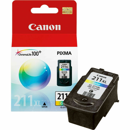 Canon CL-211XL Original Inkjet Ink Cartridge, Cyan, Magenta, Yellow, 349 Pages (CNMCL211XL)