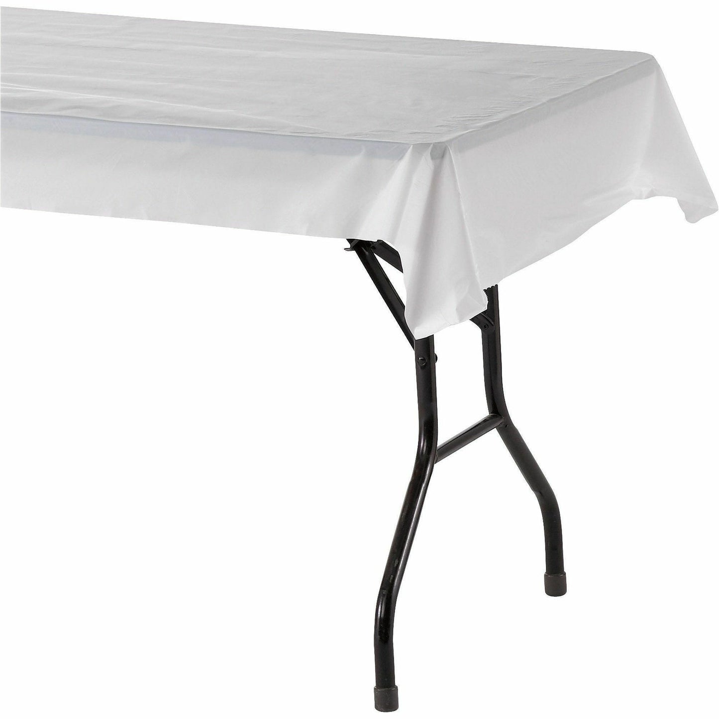 Genuine Joe Banquet-Size Plastic Tablecover, 300 ft Length x 40" Width, Plastic, White (GJO10324)