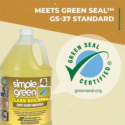 Simple Green Clean Building Carpet Cleaner Concentrate, 128 fl oz (4 quart) (SMP11201EA)