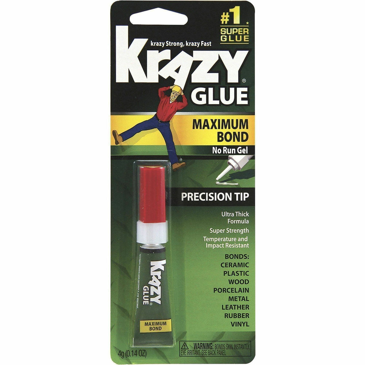 Krazy Glue Advanced Gel, 0.14 oz, Clear (GWBKG48448MR)