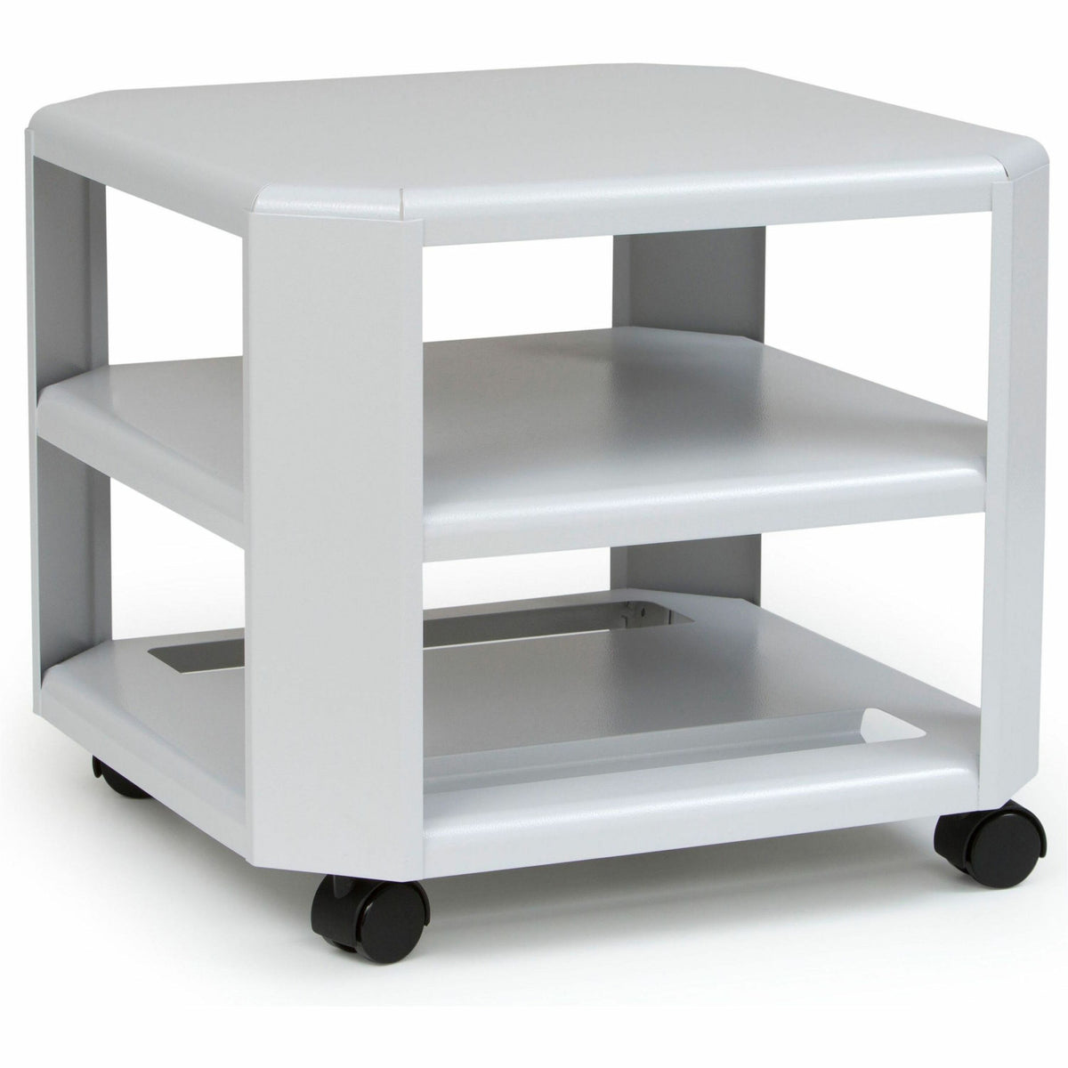 Master Mobile Printer Stand, 75 lb Load Capacity, 8.50" x 18" x 18", Gray (MAT24060)
