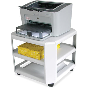 Master Mobile Printer Stand, 75 lb Load Capacity, 8.50" x 18" x 18", Gray (MAT24060)