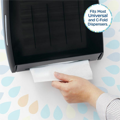 Kleenex C-Fold Hand Towels, 1 Ply, C-fold, 10.10" x 13.25", White, 150/Bag, 4/Pack (KCC88115)