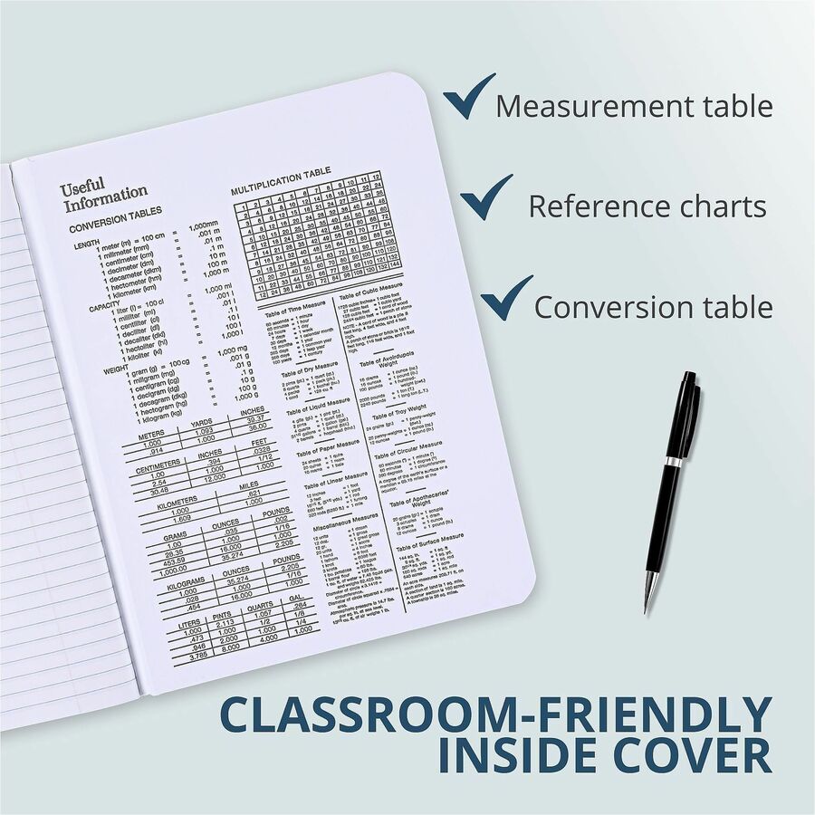 Roaring Spring College Ruled Hard Cover Composition Book, 100 Sheets, 200 Pages (ROA77264)