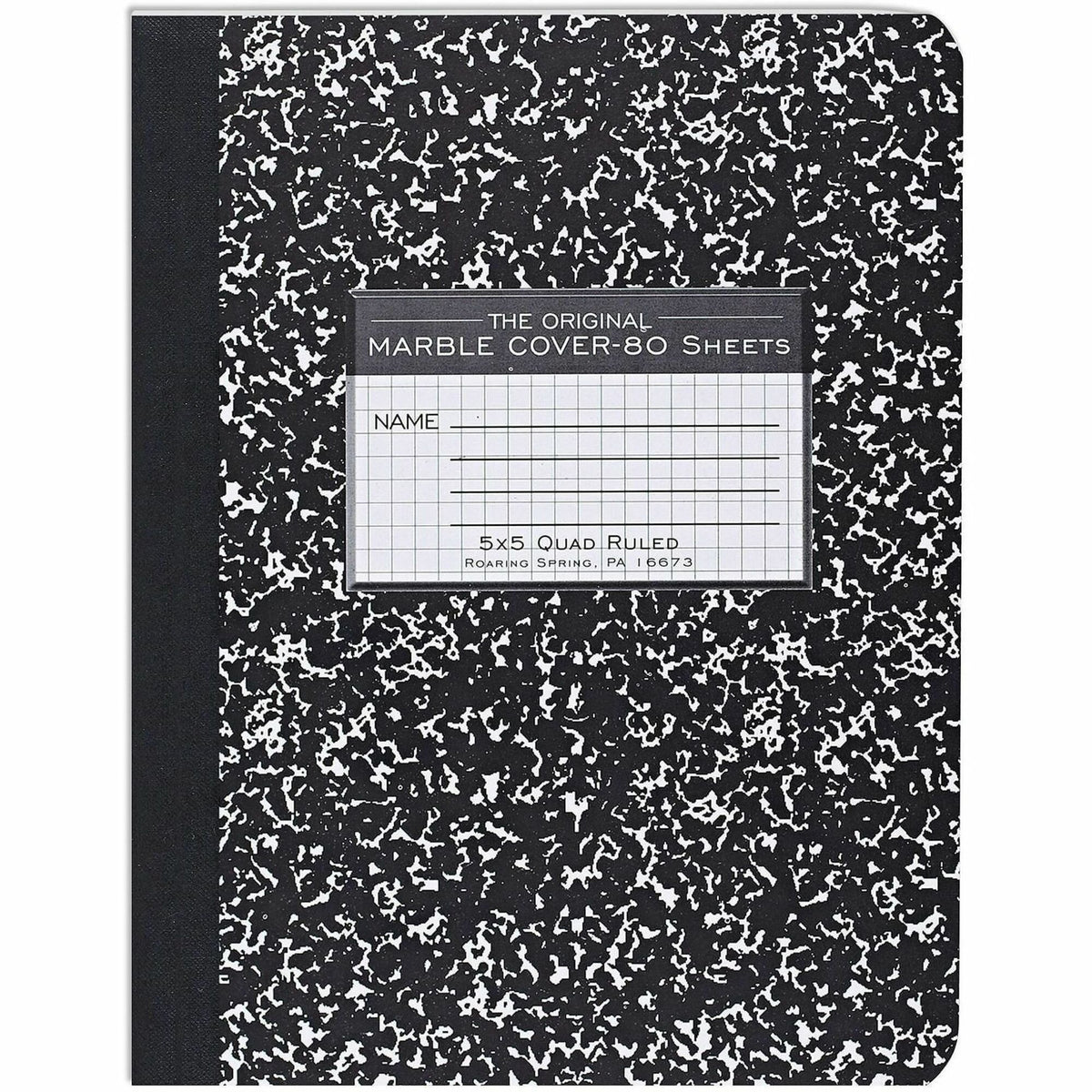 Roaring Spring Graph Ruled Hard Cover Composition Book, 80 Sheets, 160 Pages (ROA77227)