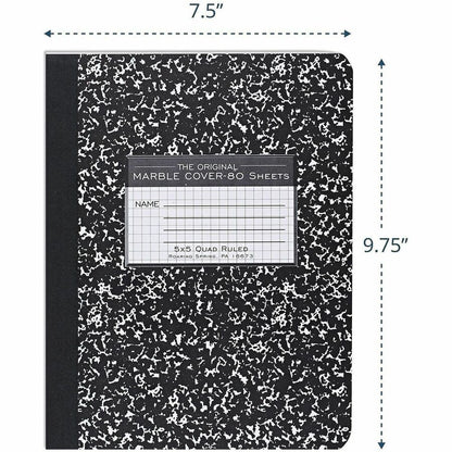 Roaring Spring Graph Ruled Hard Cover Composition Book, 80 Sheets, 160 Pages (ROA77227)