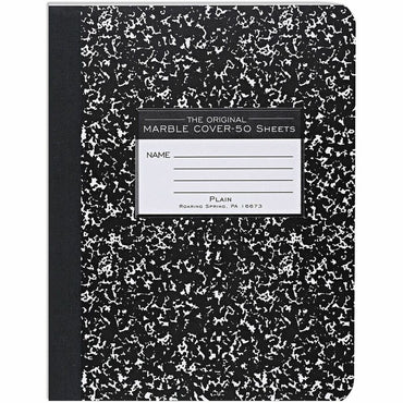Roaring Spring Unruled Hard Cover Composition Book, 50 Sheets, 100 Pages (ROA77260)