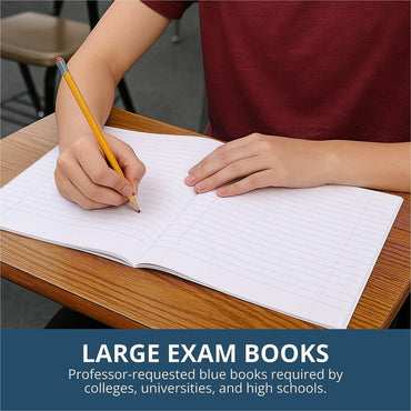 Roaring Spring 8, sheet Blue Examination Book, Letter, 8 Sheets, 16 Pages, 50/Pack (ROA77517)