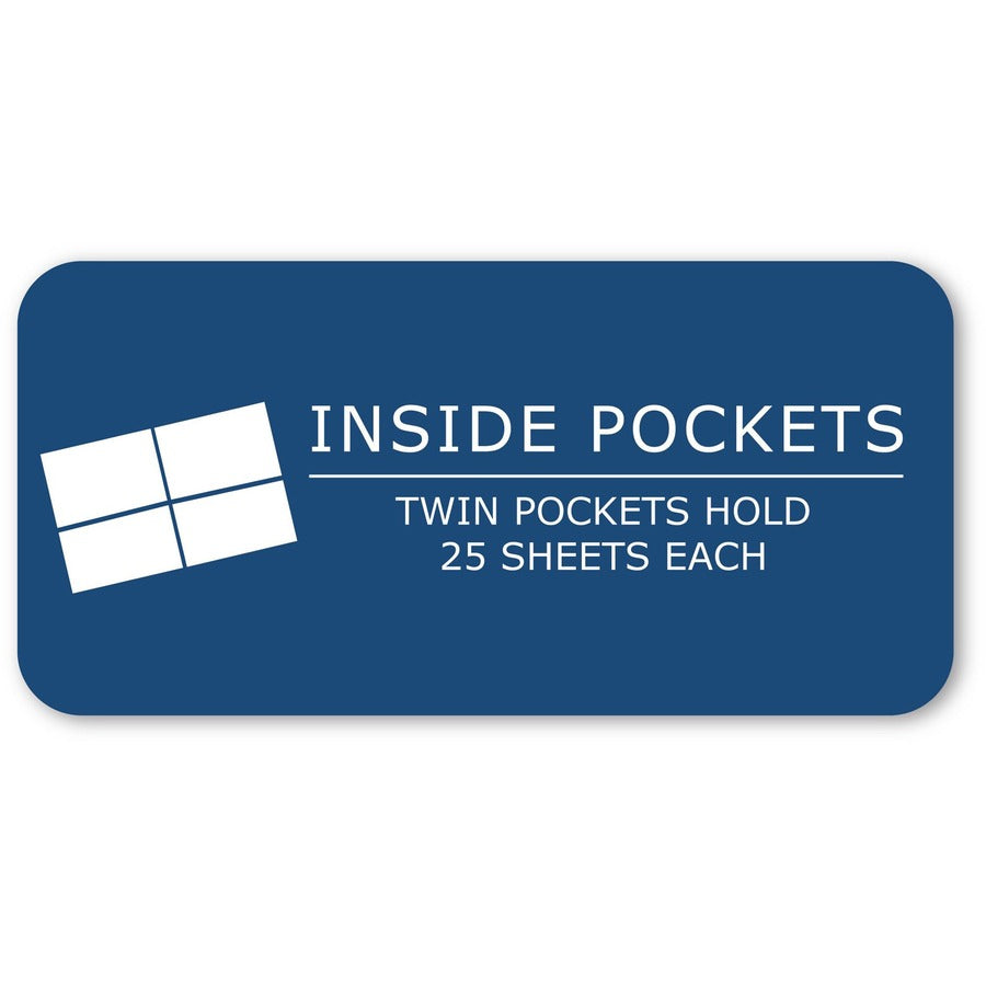 Roaring Spring Letter Pocket Folder, 8 1/2" x 11", 50 Sheets Capacity, 100/Carton (ROA50200)