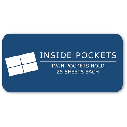 Roaring Spring Letter Pocket Folder, 8 1/2" x 11", 50 Sheets Capacity, 100/Carton (ROA50200)