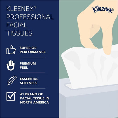 Kleenex Professional Naturals Facial Tissue Cube for Business, 8.30" x 7.80", 90/Box (KCC21272BX)