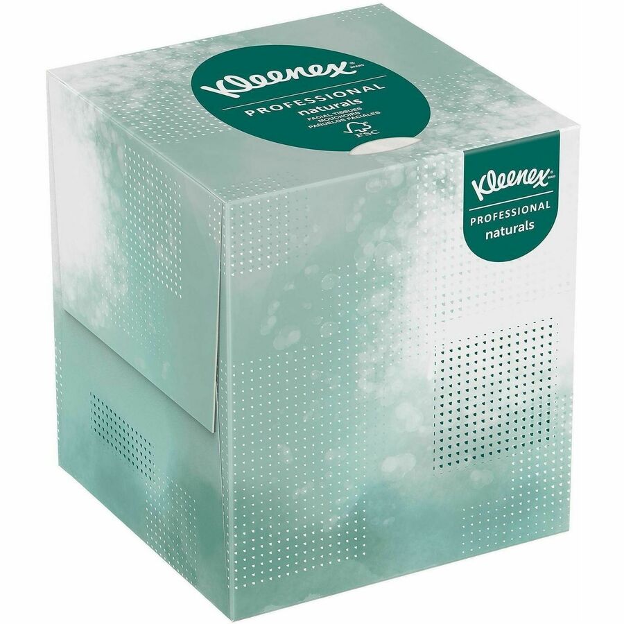 Kleenex Professional Naturals Facial Tissue Cube for Business, 8.30" x 7.80", 90/Box (KCC21272BX)