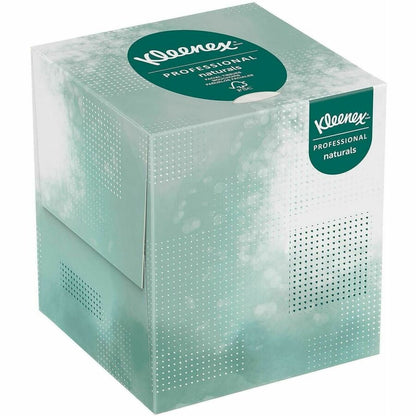 Kleenex Professional Naturals Facial Tissue Cube for Business, 8.30" x 7.80", 90/Box (KCC21272BX)