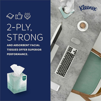 Kleenex Professional Naturals Facial Tissue Cube for Business, 8.30" x 7.80", 90/Box (KCC21272BX)