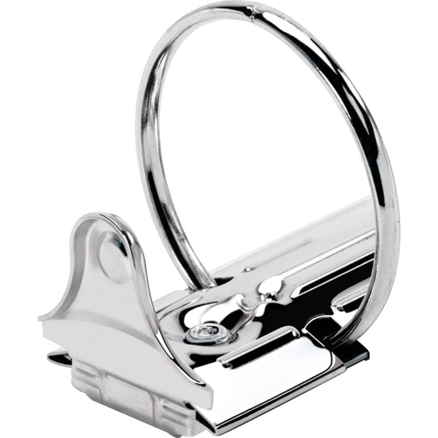 Business Source Round-ring View Binder, 1/2", Letter, 8 1/2" x 11", 125 Sheet Capacity, Black (BSN09950)