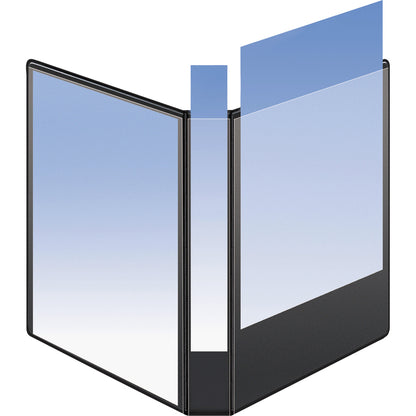 Business Source Round-ring View Binder, 1/2", Letter, 8 1/2" x 11", 125 Sheet Capacity, White (BSN09951)