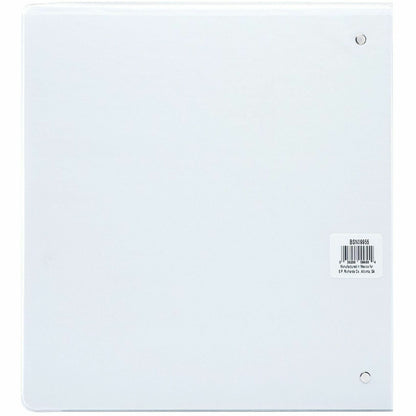 Business Source Round-ring View Binder, 1 1/2", Letter, 8 1/2" x 11", 350 Sheet Capacity, White (BSN09955)