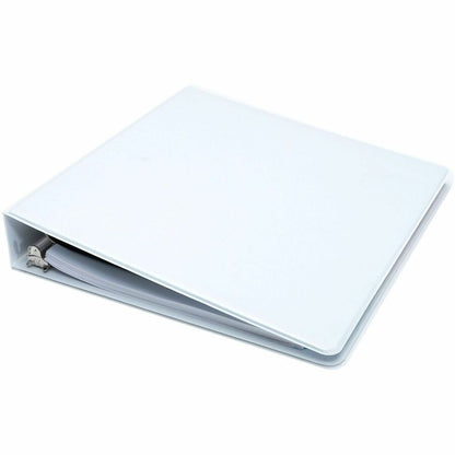 Business Source Round-ring View Binder, 1 1/2", Letter, 8 1/2" x 11", 350 Sheet Capacity, White (BSN09955)