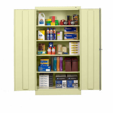 Tennsco Putty Standard Cabinet, 36" x 24" x 72", 5 x Shelf(ves), 2 x Standard Door(s) (TNN1480PY)