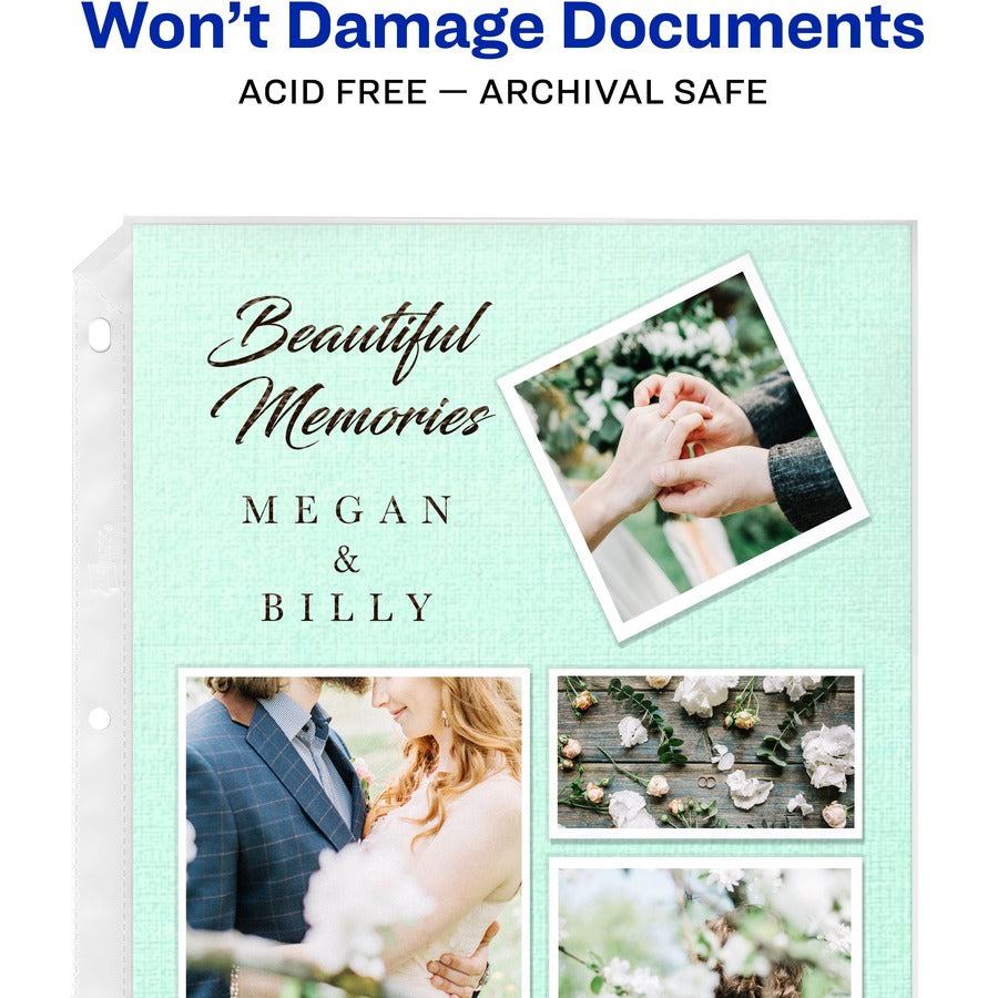 Avery Clear Mixed Format Photo Album Pages, 4" x 6" (AVE13401)