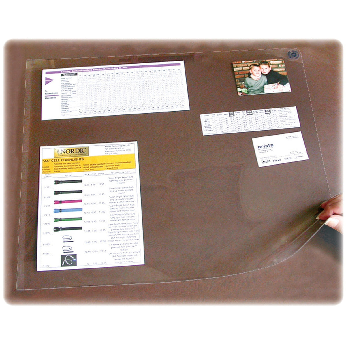 Artistic Second Sight Clear Desk Protectors, Rectangular, 40" x 25", Plastic, Clear (AOPSS2540)