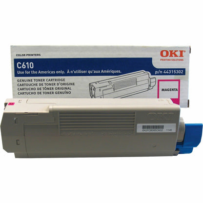 Oki Original LED Toner Cartridge, Magenta, 6000 Pages (OKI44315302)