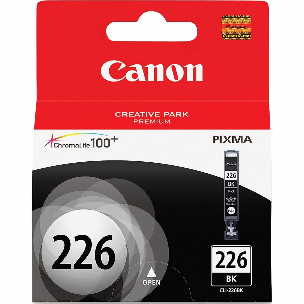 Canon CLI-226BK Original Inkjet Ink Cartridge, Black, Inkjet, Black (CNMCLI226BK)