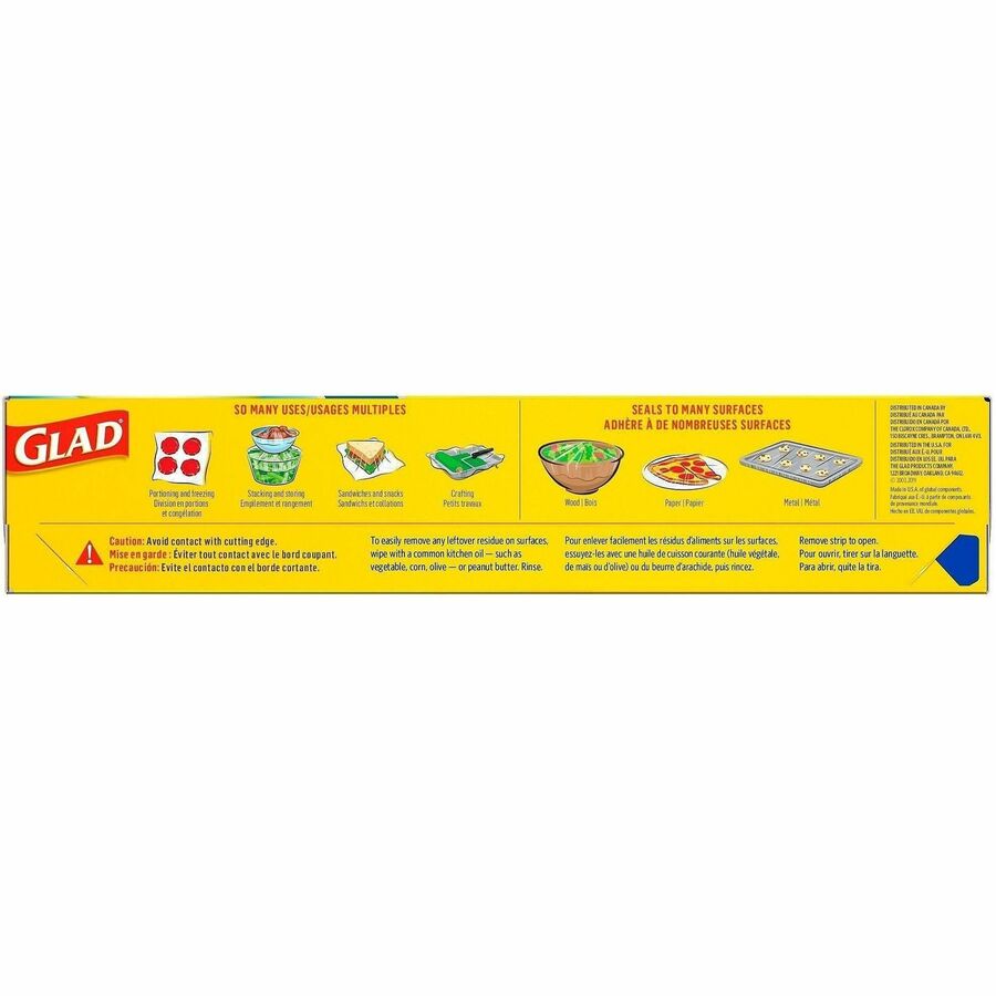 Glad 70 Square Foot Press'n Seal Food Plastic Wrap, 11.80" x 71.10 ft (CLO70441EA)