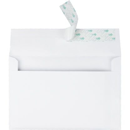 Quality Park Greeting Card/Invitation Envelope, A-9, Square Flap, Redi-Strip Adhesive Closure, 5.75 x 8.75, White, 100/Box (QUA10750)