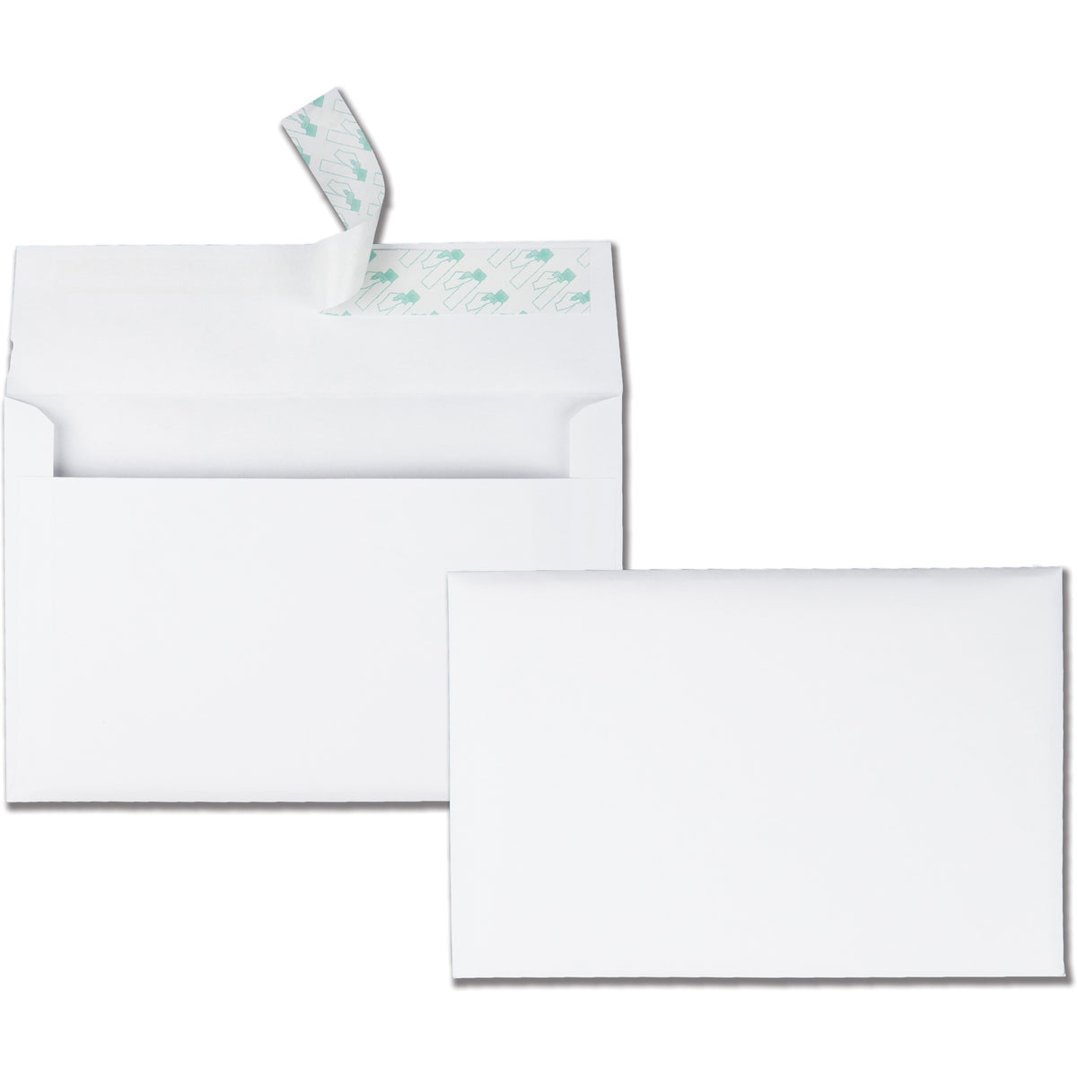 Quality Park Greeting Card/Invitation Envelope, A-9, Square Flap, Redi-Strip Adhesive Closure, 5.75 x 8.75, White, 100/Box (QUA10750)