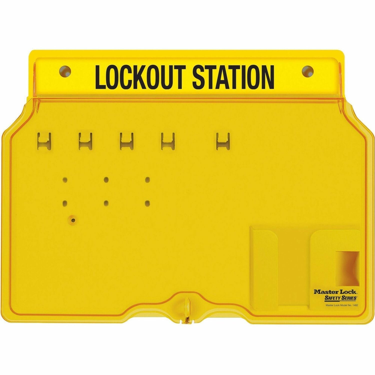 Master Lock Padlock Station, Holds 4 Safety Padlocks, Yellow (MLK1482B ...