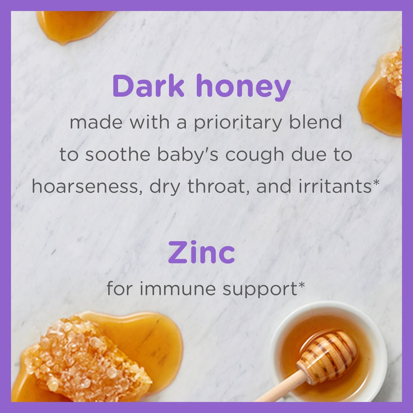 Zarbee's® Baby Cough Syrup + Immune Children's Cold and Cough Relief 3 mg - 3 mg / 3 mL Strength Syrup 2 oz. (1226844_EA)