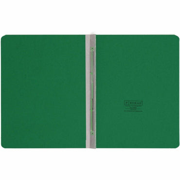 Smead Prong Fastener Pressboard Report Cover, Two-Piece Prong Fastener, 3" Capacity, 8.5 x 11, Green/Green (SMD81451BX)