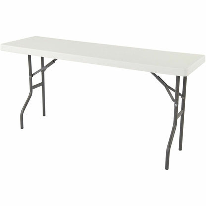 Iceberg IndestrucTable TOO 1200 Series Folding Table, 72"W x 18"D x 29"H, Platinum (ICE65363)