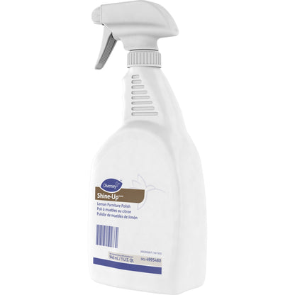 Diversey Shine-Up Lemon Furniture Polish, Ready-To-Use Spray, 32 fl oz, Lemon Scent (DVO4995480)