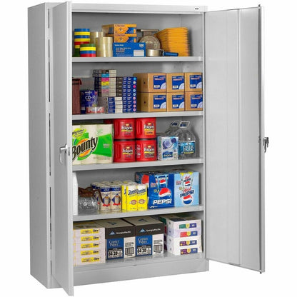 Tennsco Jumbo Storage Cabinet, 48" x 24" x 78", Light Gray (TNNJ2478SULGY)