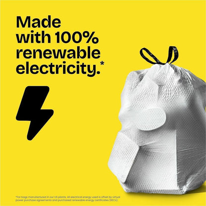 Glad ForceFlex Tall Kitchen Drawstring Trash Bags, 13 gal Capacity, 1.05 mil, 40/Box (CLO78361BX)