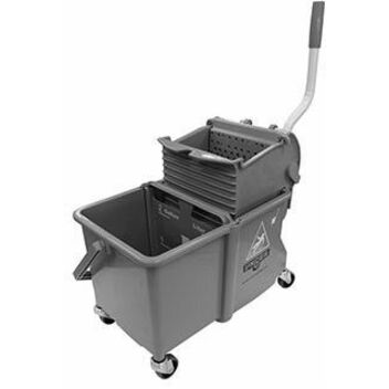 Unger Dual Compartment Mop Bucket, 4 gal, Gray (UNGCOMSG)