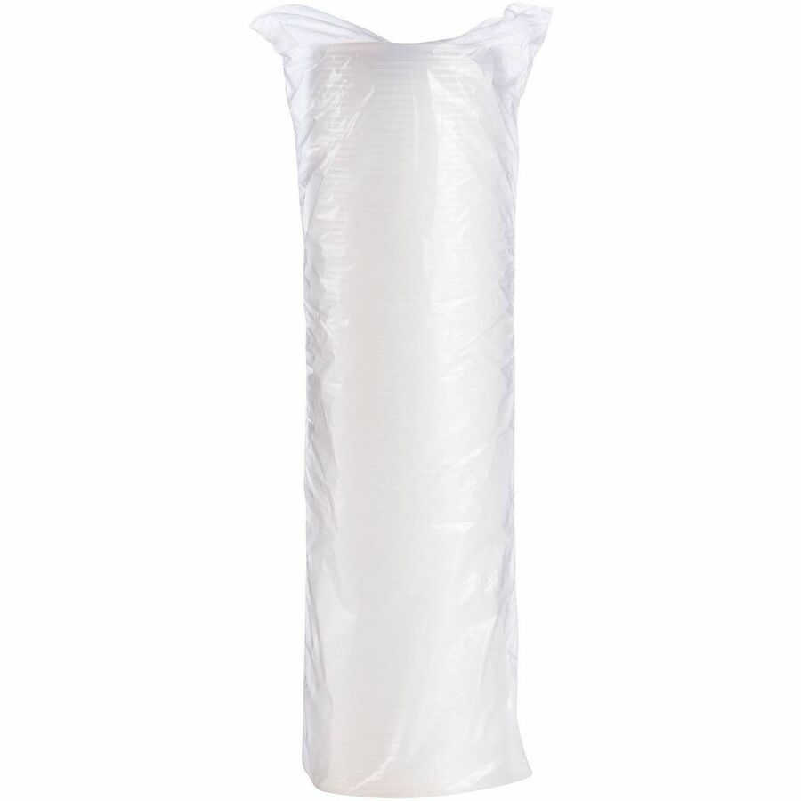 Dart 10 oz HIPS Plastic Straw-Slotted Lid, Translucent, 3.5" Diameter, 100/Pack (DCC10SLPK)