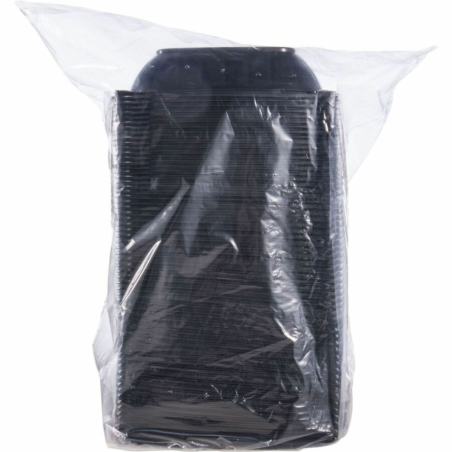 Dart 32 oz (946 ml) Square PP Bowl, Black, 63/Pack (DCCB32SBPK)
