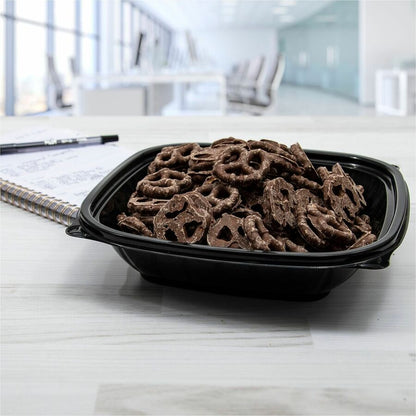 Dart 32 oz (946 ml) Square PP Bowl, Black, 63/Pack (DCCB32SBPK)