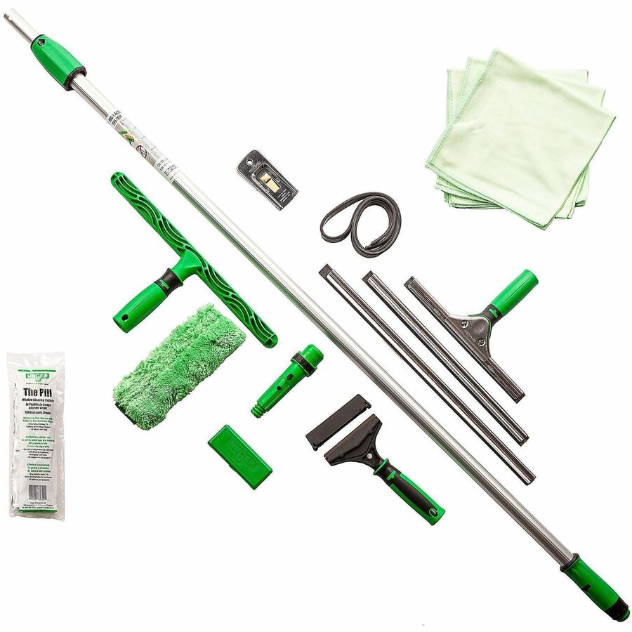 Unger ErgoTec Professional Window Cleaning Kit, Black (UNGETSET)