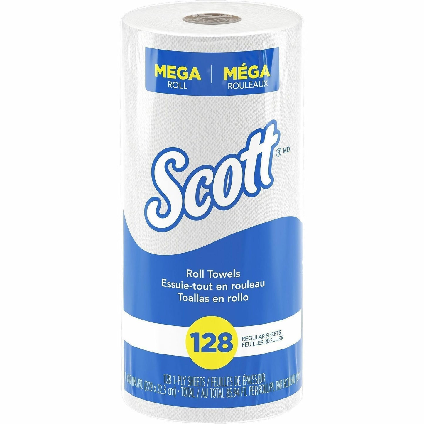 Scott Kitchen Paper Towels with Fast-Drying Absorbency Pockets, 1 Ply, 11" x 8.78" Length, 128 Sheets/Roll (KCC41482RL)