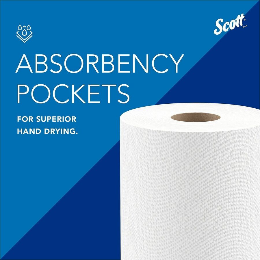 Scott Kitchen Paper Towels with Fast-Drying Absorbency Pockets, 1 Ply, 11" x 8.78" Length, 128 Sheets/Roll (KCC41482RL)
