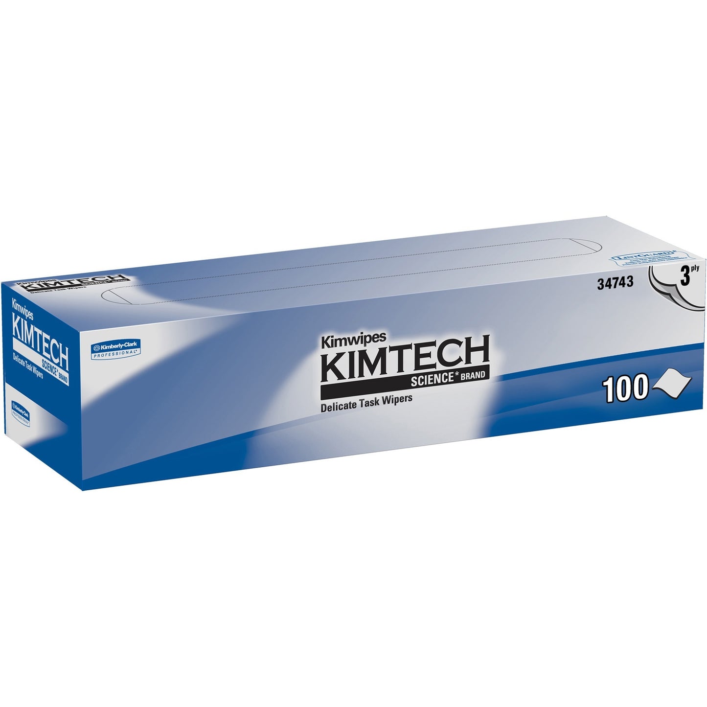 KIMTECH Delicate Task Wipers, Pop-Up Box, For Laboratory, Absorbent, White/, 1 Box (KCC34743)