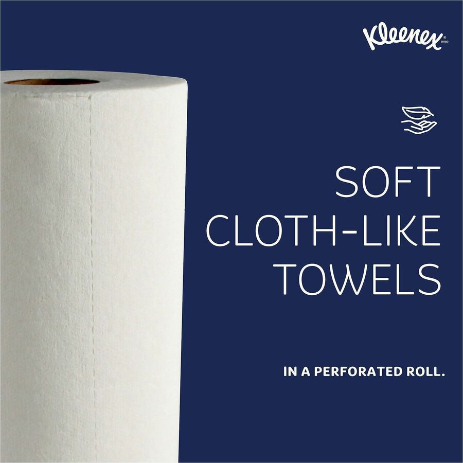 Kleenex Premier Kitchen Paper Towels, 1 Ply, 10.40" x 11", 70 Sheets/Roll, White, Paper, 1 Roll (KCC13964)