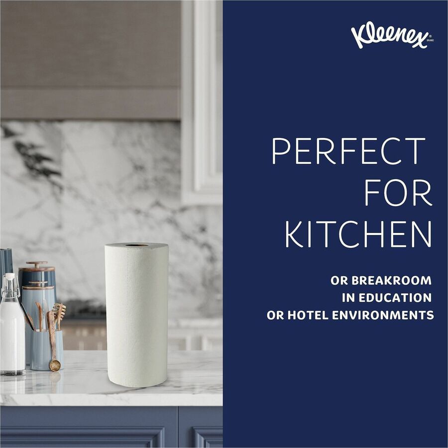 Kleenex Premier Kitchen Paper Towels, 1 Ply, 10.40" x 11", 70 Sheets/Roll, White, Paper, 1 Roll (KCC13964)